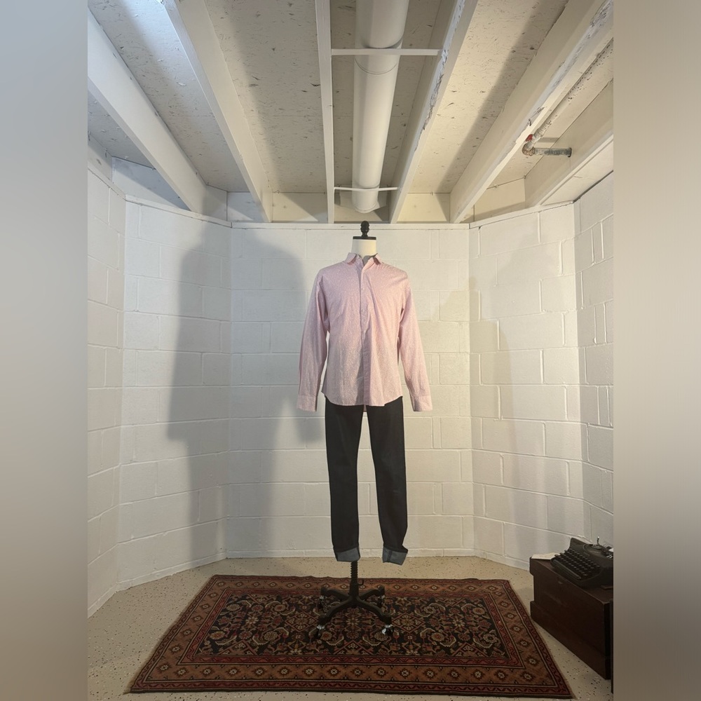 Large Alexander Jordan Colours Pink Floral Print Button Up Shirt